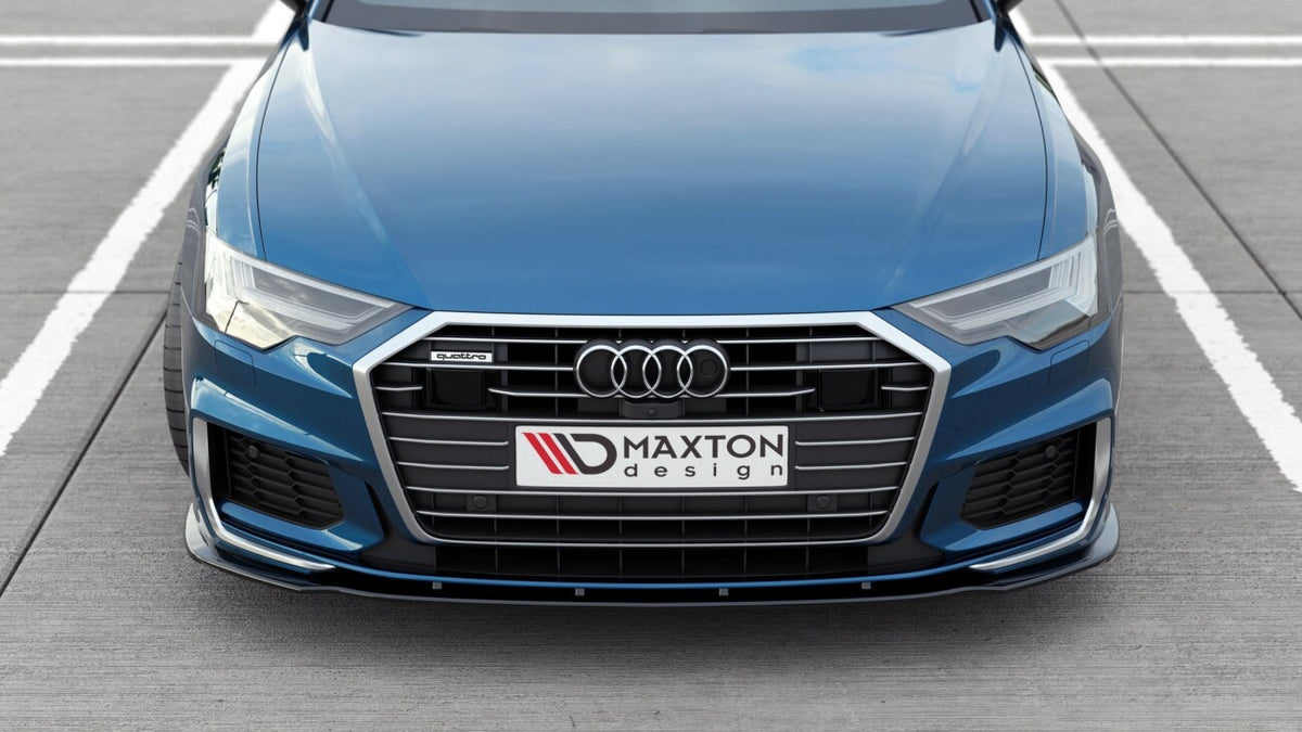 Frontlippe V.2 passend für Audi A6 S-Line / S6 C8 / C8 FL schwarz Hochglanz