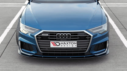 Frontlippe V.2 passend für Audi A6 S-Line / S6 C8 / C8 FL schwarz Hochglanz