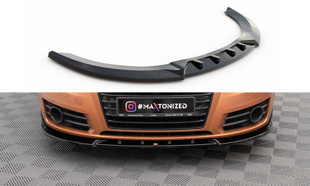 Frontlippe V.2 passend für Audi A7 C7 schwarz Hochglanz