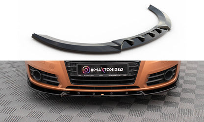 Frontlippe V.2 passend für Audi A7 C7 schwarz Hochglanz