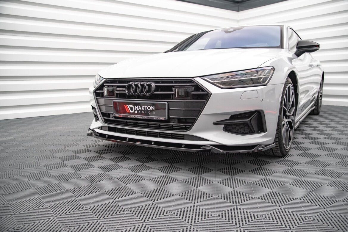 Frontlippe V.2 passend für Audi A7 C8 schwarz Hochglanz