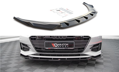 Frontlippe V.2 passend für Audi A7 C8 schwarz Hochglanz