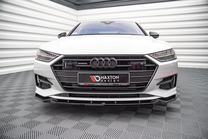Frontlippe V.2 passend für Audi A7 C8 schwarz Hochglanz