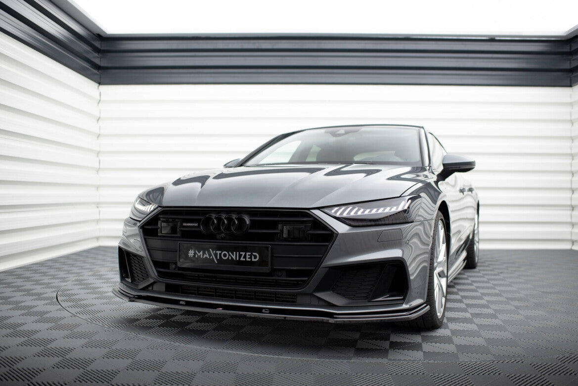 Frontlippe V.2 passend für Audi A7 S-Line C8 / S7 C8 / C8 FL / S7 FL schwarz Hochglanz