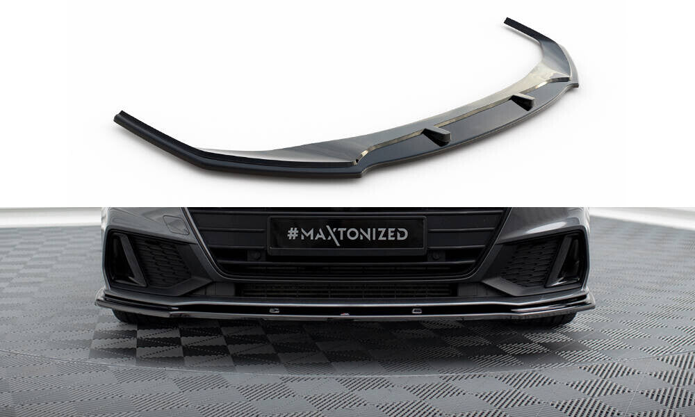 Frontlippe V.2 passend für Audi A7 S-Line C8 / S7 C8 / C8 FL / S7 FL schwarz Hochglanz