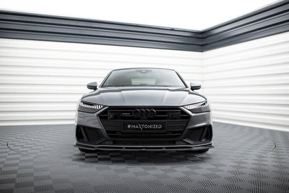 Frontlippe V.2 passend für Audi A7 S-Line C8 / S7 C8 / C8 FL / S7 FL schwarz Hochglanz