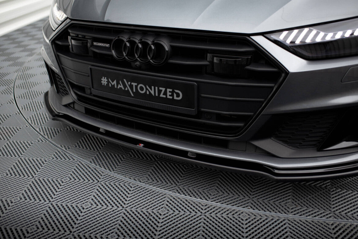 Frontlippe V.2 passend für Audi A7 S-Line C8 / S7 C8 / C8 FL / S7 FL schwarz Hochglanz