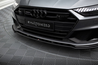 Frontlippe V.2 passend für Audi A7 S-Line C8 / S7 C8 / C8 FL / S7 FL schwarz Hochglanz
