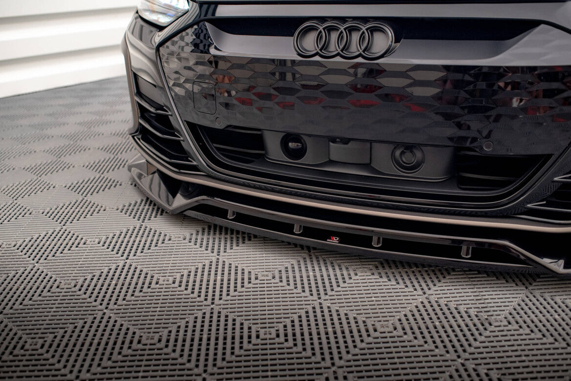 Frontlippe V.2 passend für Audi e-Tron GT / RS GT Mk1 schwarz Hochglanz