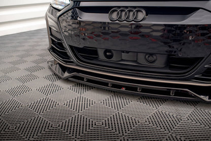Frontlippe V.2 passend für Audi e-Tron GT / RS GT Mk1 schwarz Hochglanz