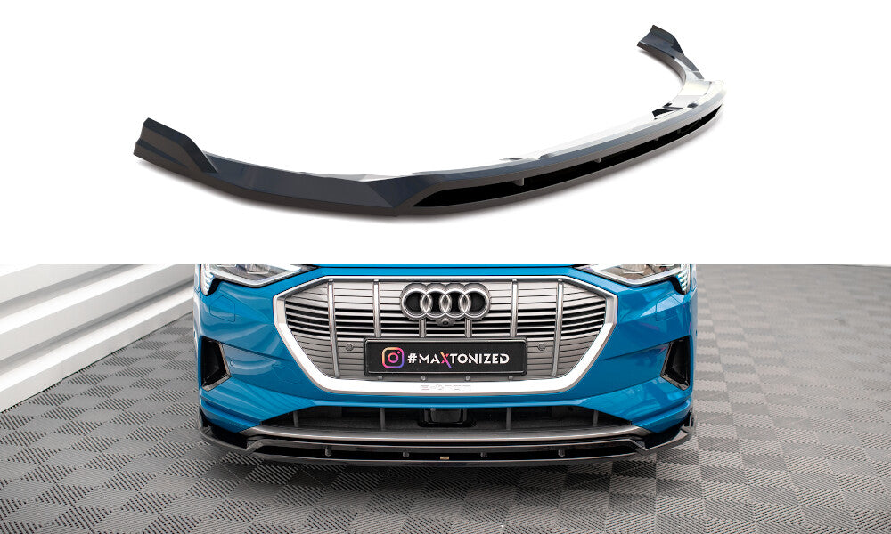 Frontlippe V.2 passend für Audi e-tron schwarz Hochglanz
