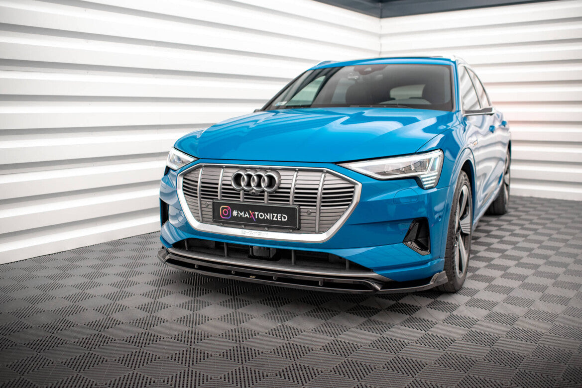 Frontlippe V.2 passend für Audi e-tron schwarz Hochglanz