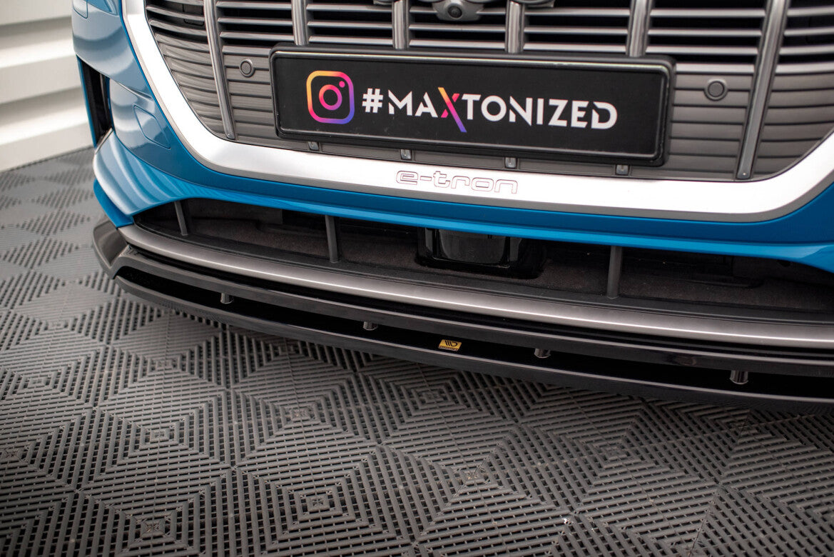 Frontlippe V.2 passend für Audi e-tron schwarz Hochglanz
