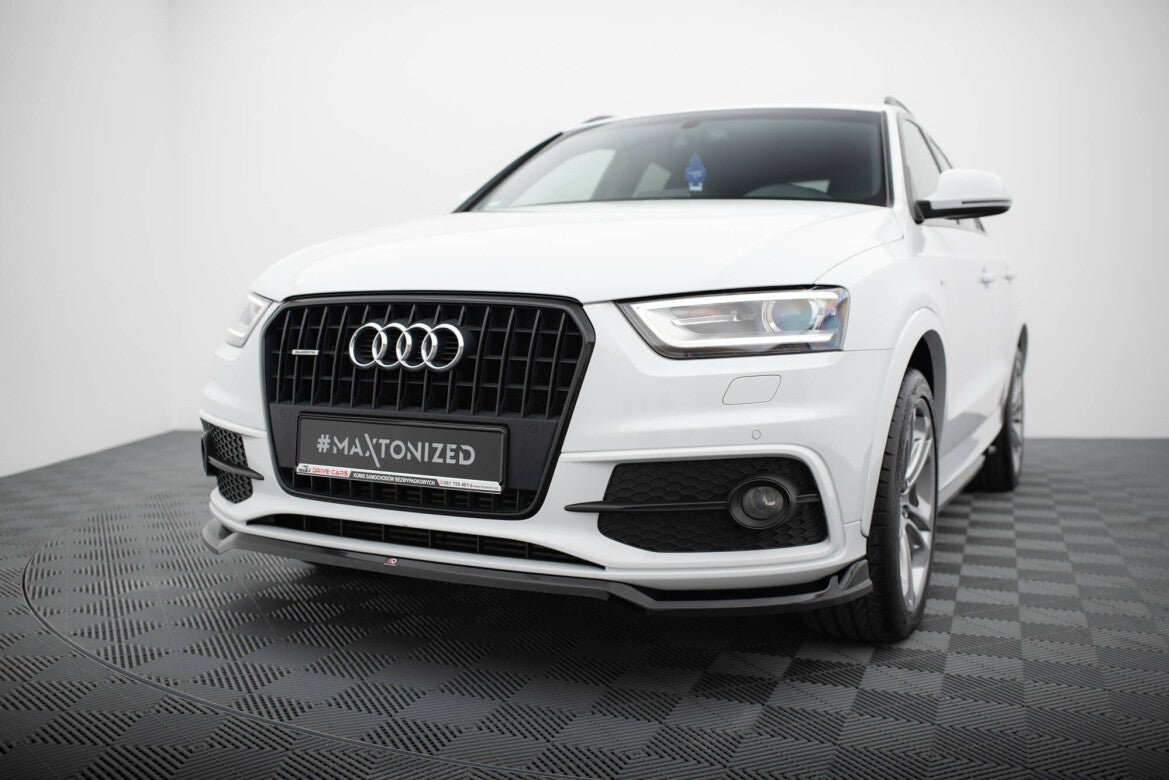 Frontlippe V.2 passend für Audi Q3 S-line 8U schwarz Hochglanz