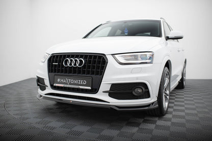 Frontlippe V.2 passend für Audi Q3 S-line 8U schwarz Hochglanz