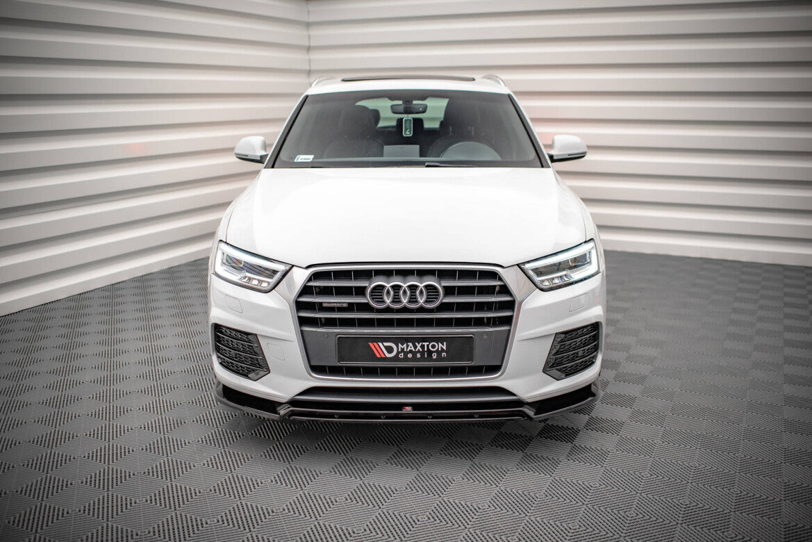Frontlippe V.2 passend für Audi Q3 Sport 8U FL schwarz Hochglanz