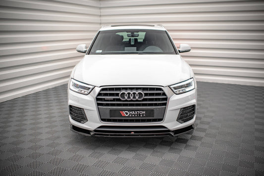 Frontlippe V.2 passend für Audi Q3 Sport 8U FL schwarz Hochglanz