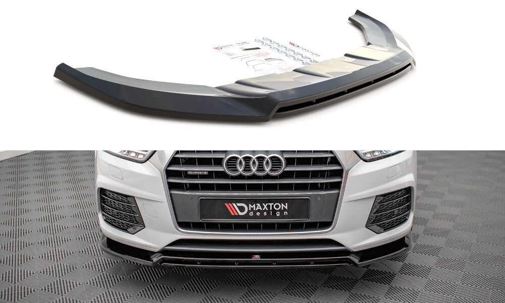 Frontlippe V.2 passend für Audi Q3 Sport 8U FL schwarz Hochglanz