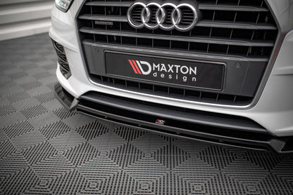 Frontlippe V.2 passend für Audi Q3 Sport 8U FL schwarz Hochglanz