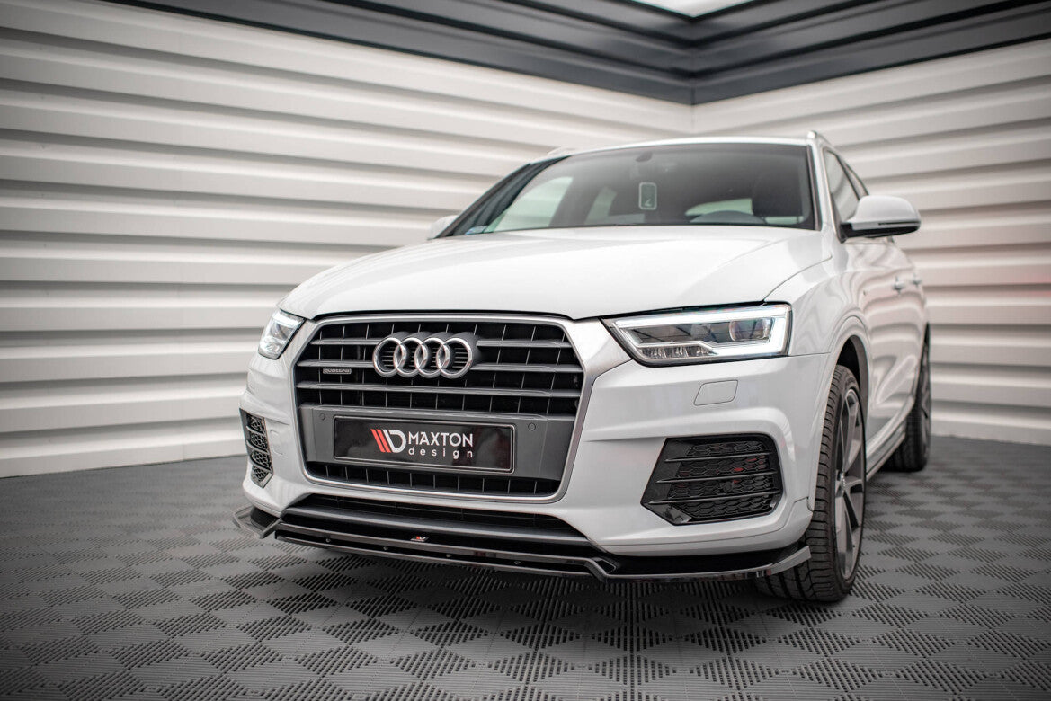 Frontlippe V.2 passend für Audi Q3 Sport 8U FL schwarz Hochglanz
