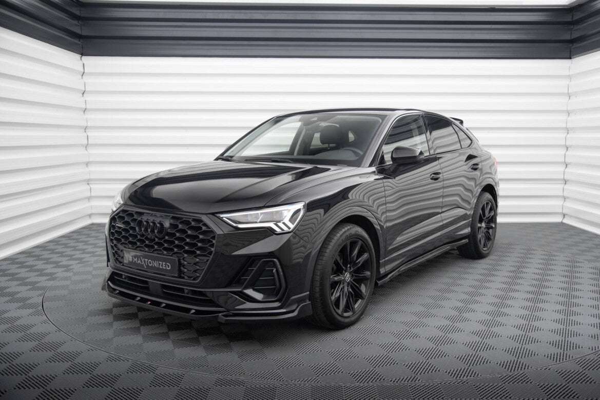 Frontlippe V.2 passend für Audi Q3 Sportback F3 schwarz Hochglanz