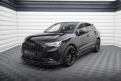 Frontlippe V.2 passend für Audi Q3 Sportback F3 schwarz Hochglanz