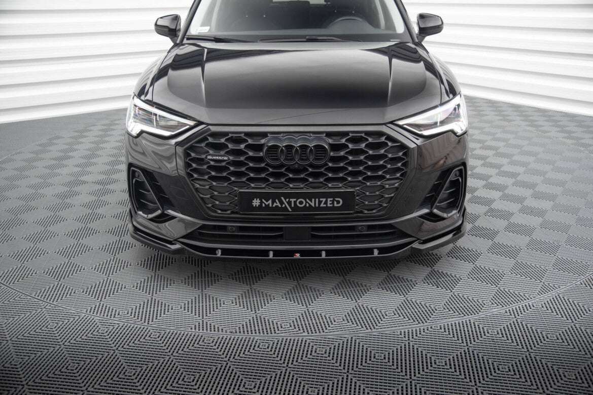 Frontlippe V.2 passend für Audi Q3 Sportback F3 schwarz Hochglanz
