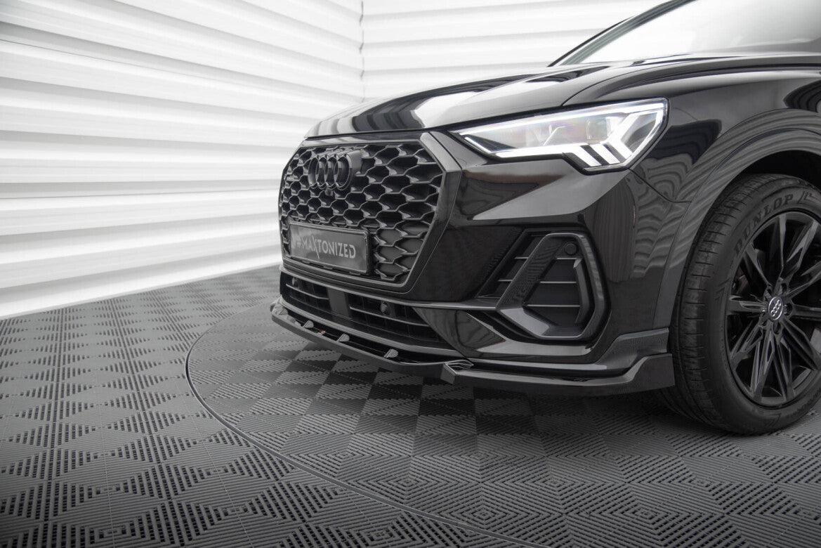 Frontlippe V.2 passend für Audi Q3 Sportback F3 schwarz Hochglanz