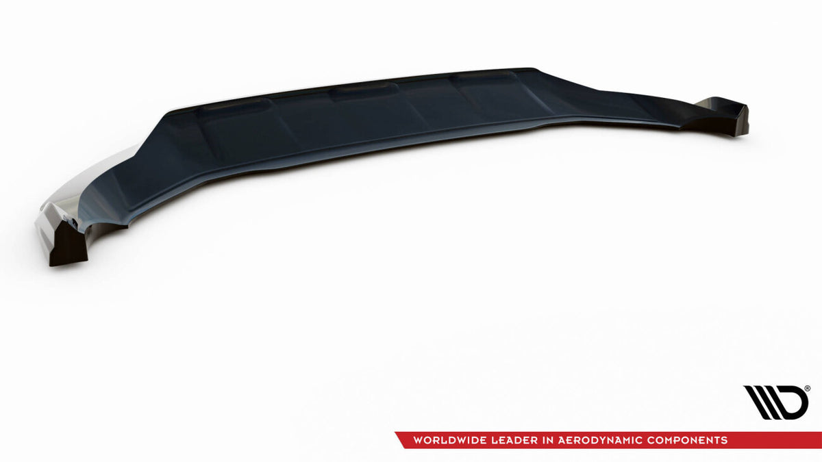 Frontlippe V.2 passend für Audi Q4 e-tron Sportback S-line Mk1 schwarz Hochglanz