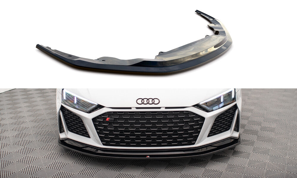 Frontlippe V.2 passend für Audi R8 Mk2 FL schwarz Hochglanz