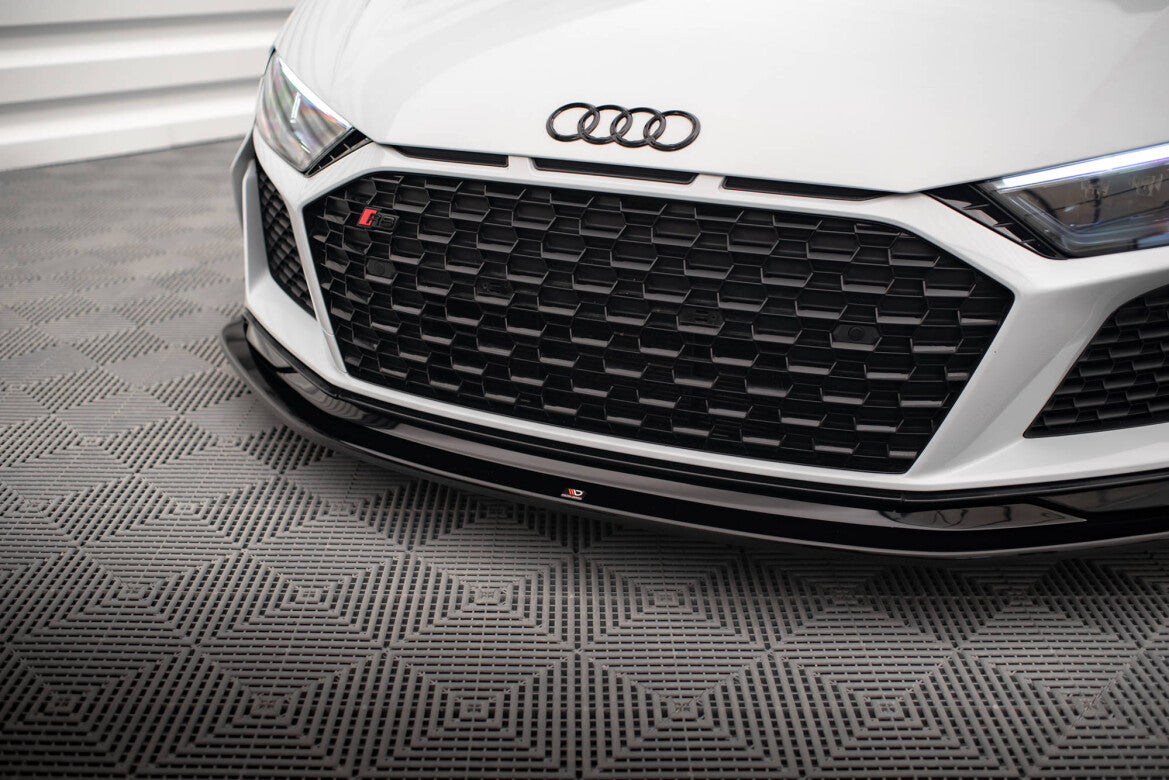 Frontlippe V.2 passend für Audi R8 Mk2 FL schwarz Hochglanz