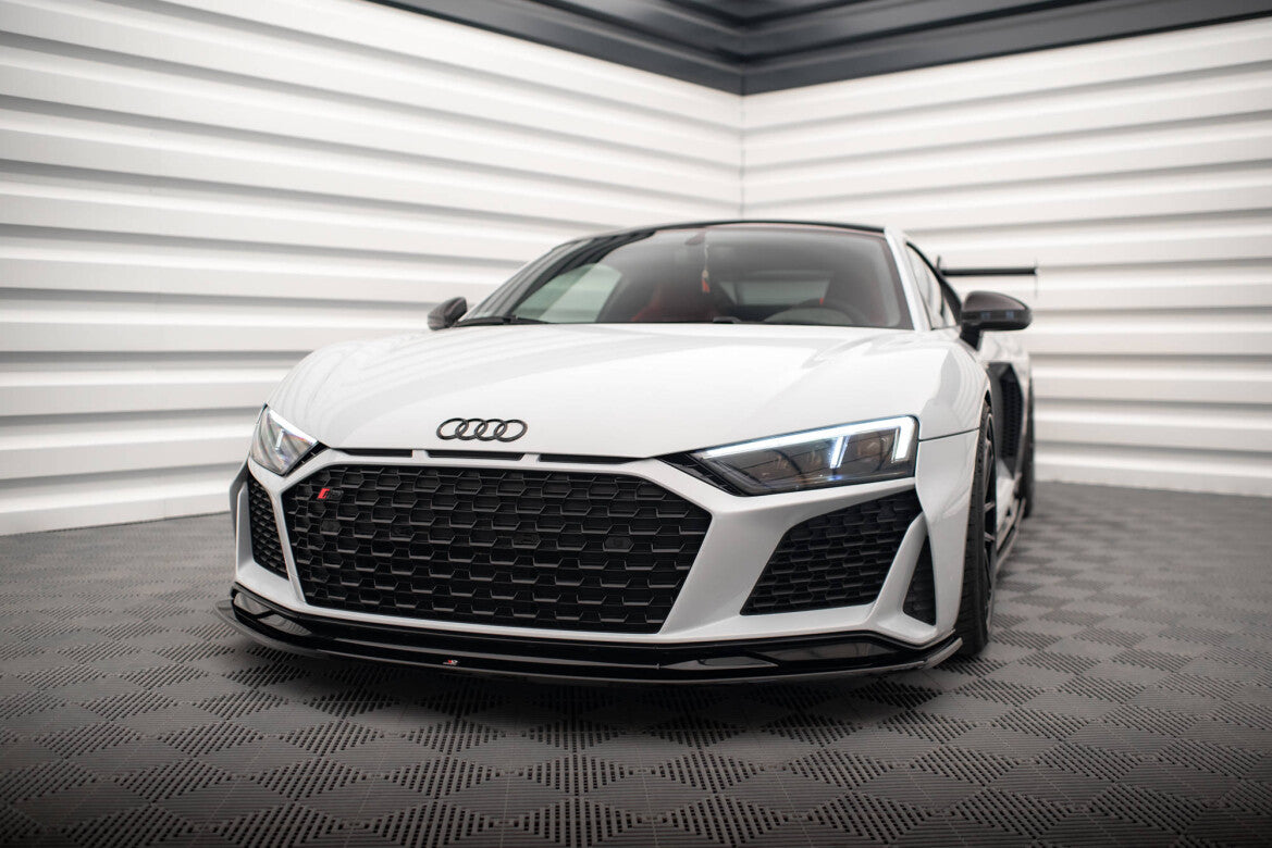 Frontlippe V.2 passend für Audi R8 Mk2 FL schwarz Hochglanz