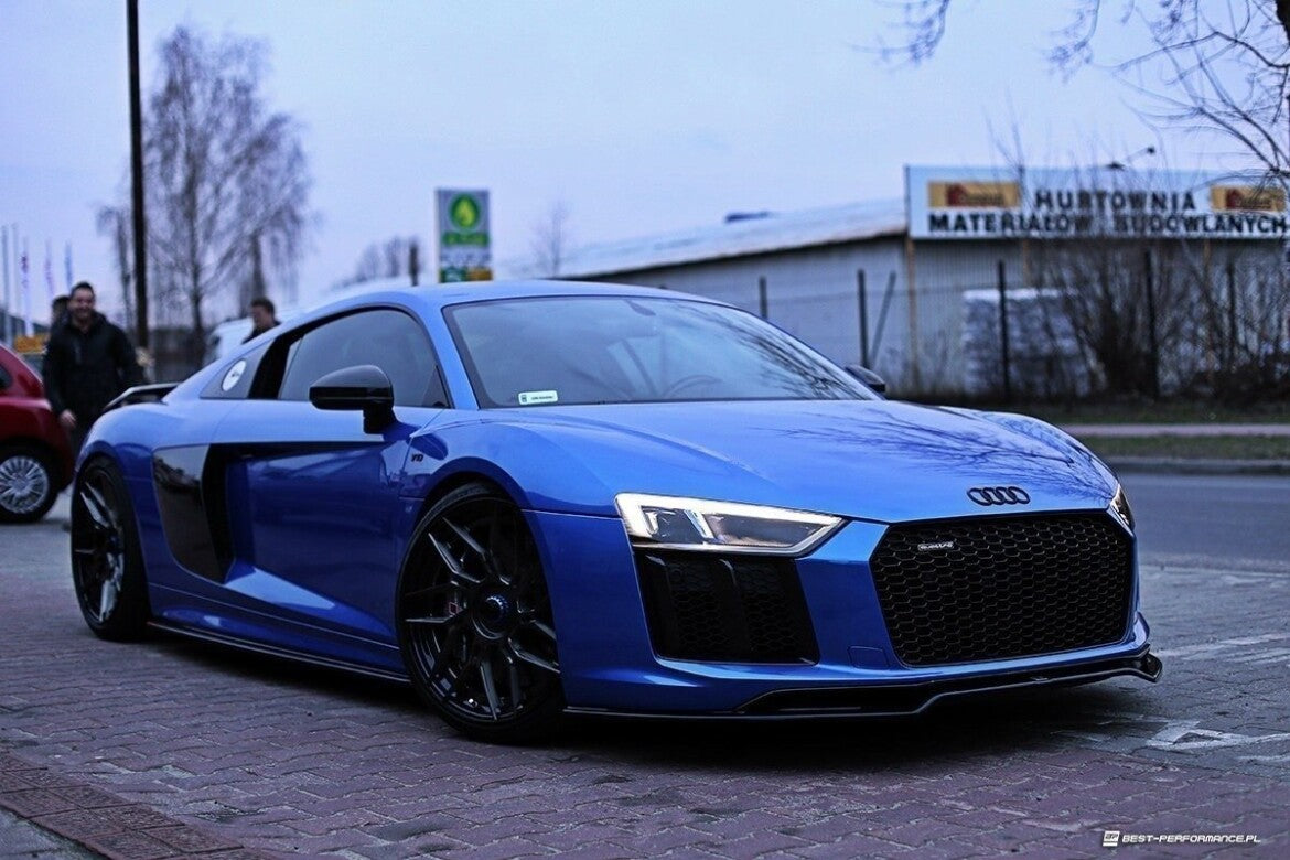Frontlippe V.2 passend für Audi R8 Mk.2 schwarz Hochglanz