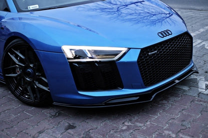 Frontlippe V.2 passend für Audi R8 Mk.2 schwarz Hochglanz