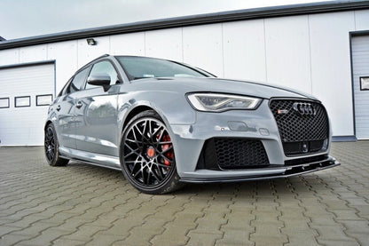Frontlippe V.2 passend für Audi RS3 8V Sportback schwarz Hochglanz