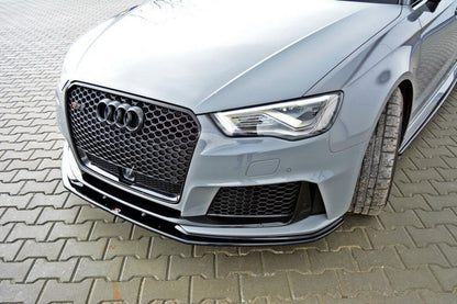 Frontlippe V.2 passend für Audi RS3 8V Sportback schwarz Hochglanz