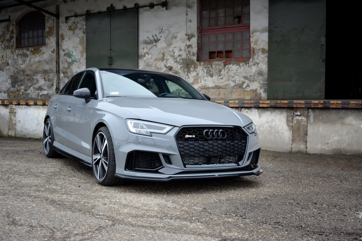 Frontlippe V.2 passend für Audi RS3 Limousine 8V FL schwarz Hochglanz