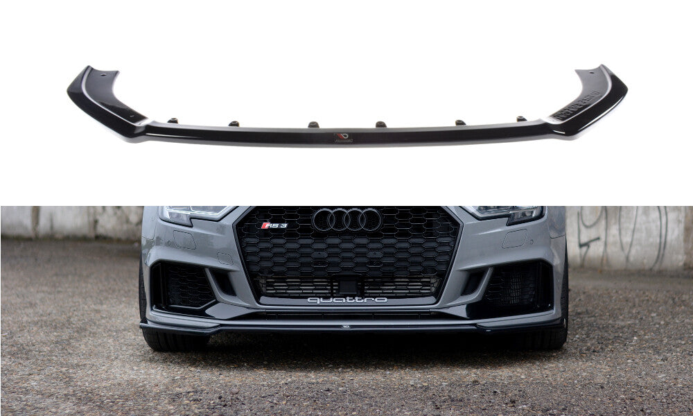 Frontlippe V.2 passend für Audi RS3 Limousine 8V FL schwarz Hochglanz