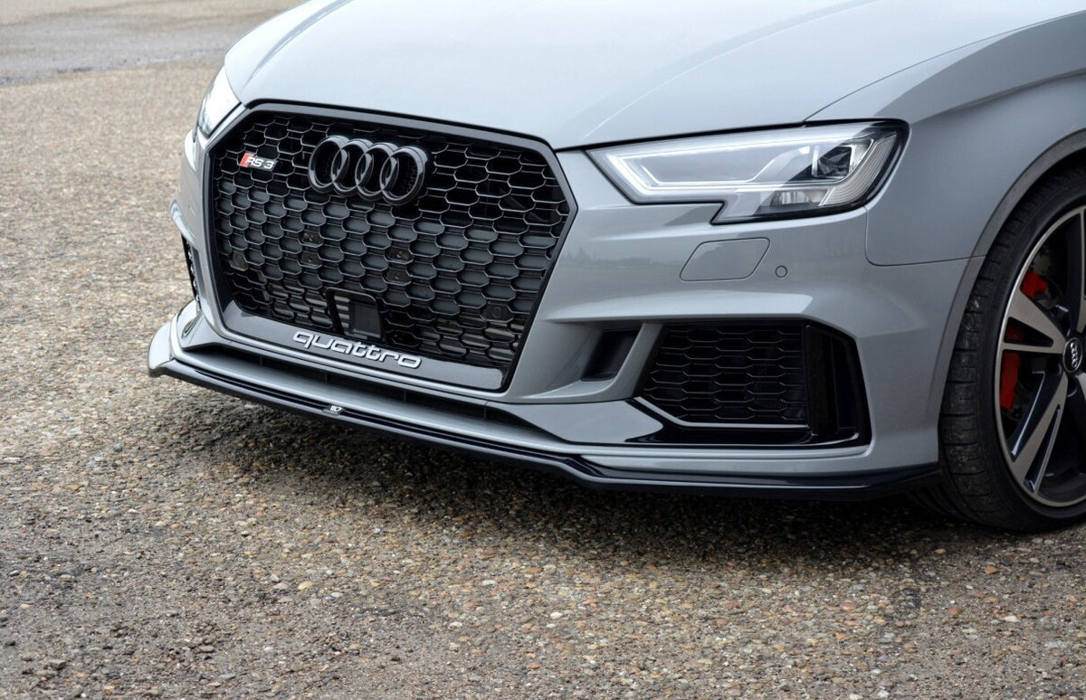 Frontlippe V.2 passend für Audi RS3 Limousine 8V FL schwarz Hochglanz