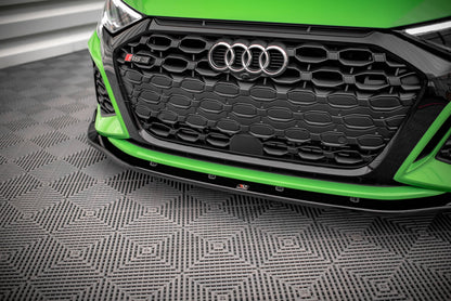 Frontlippe V.2 passend für Audi RS3 Limousine 8Y schwarz Hochglanz