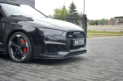 Frontlippe V.2 passend für Audi RS3 Sportback 8V FL schwarz Hochglanz