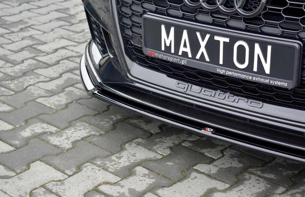 Frontlippe V.2 passend für Audi RS3 Sportback 8V FL schwarz Hochglanz