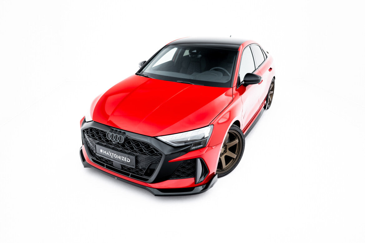 Frontlippe V.2 passend für Audi RS3 Sportback 8Y FL schwarz Hochglanz