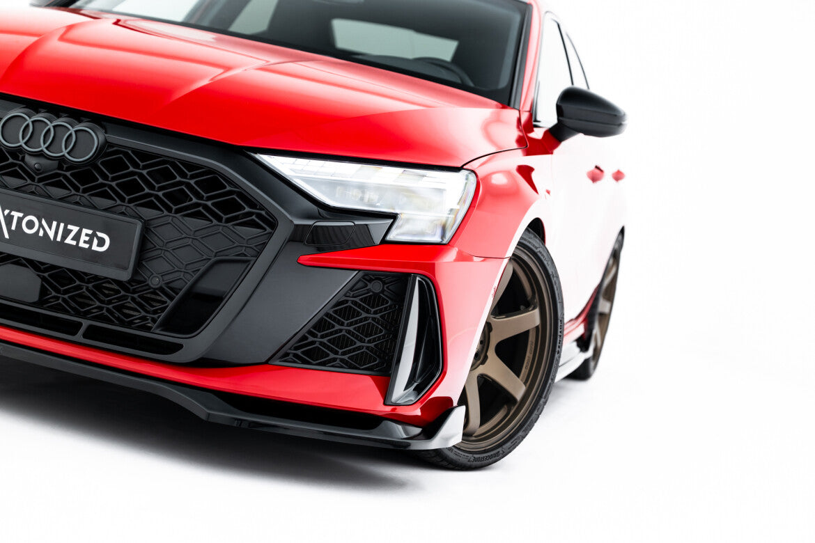 Frontlippe V.2 passend für Audi RS3 Sportback 8Y FL schwarz Hochglanz