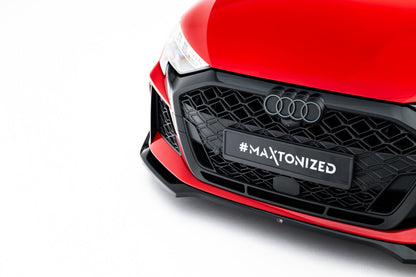 Frontlippe V.2 passend für Audi RS3 Sportback 8Y FL schwarz Hochglanz