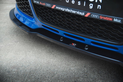 Frontlippe V.2 passend für Audi RS4 B7 schwarz Hochglanz