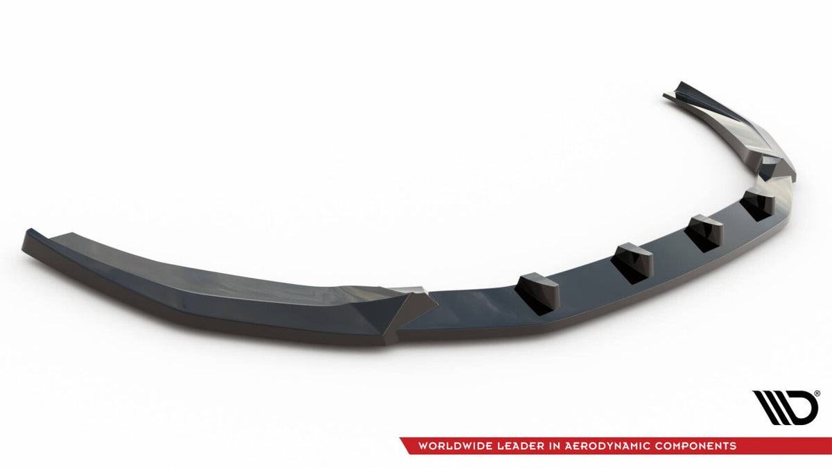 Frontlippe V.2 passend für Audi RS4 B9 FL schwarz Hochglanz