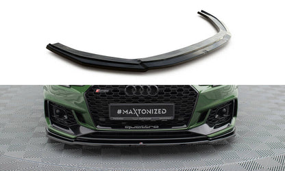 Frontlippe V.2 passend für Audi RS4 B9 schwarz Hochglanz