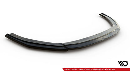 Frontlippe V.2 passend für Audi RS4 B9 schwarz Hochglanz