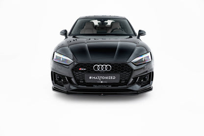 Frontlippe V.2 passend für Audi RS5 Coupe / Sportback F5 schwarz Hochglanz